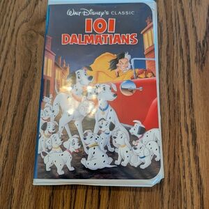 Disney 101 Dalmatians VHS - Red, White, Black